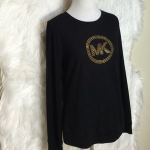 Michael Kors Bedazzled Long Sleeve Shirt